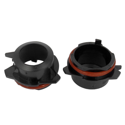 Black H7 HID Xenon Bulb Adapter Holders for BMW 550i E39 (2008)