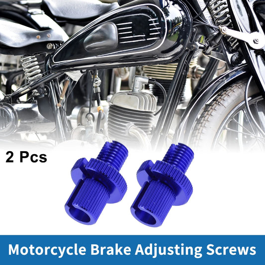 Brake Lever Barrel Adjusters Screws Blue M10 2 x for Motorcycle