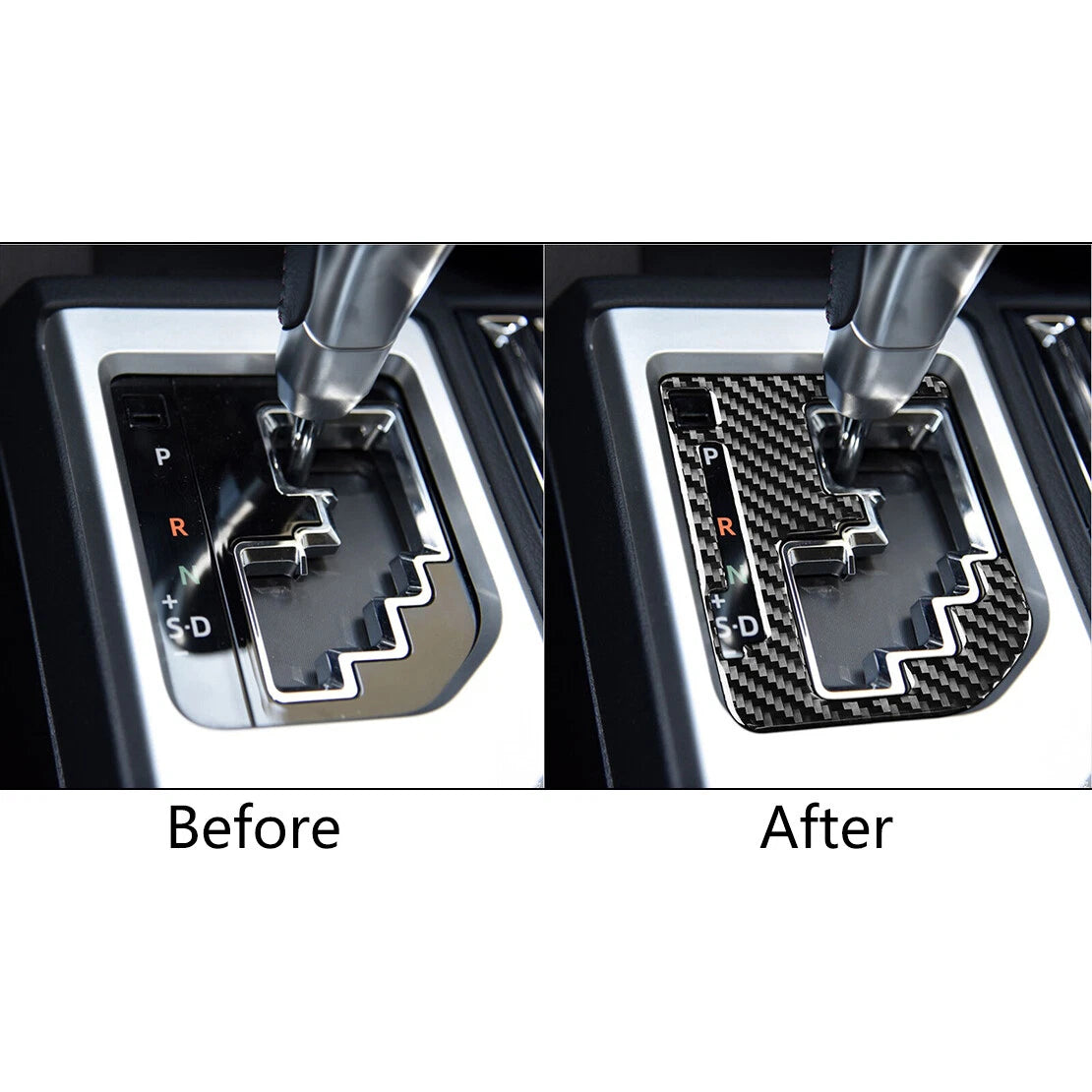 Carbon Fiber Gear Shift Panel Cover Trim for Toyota Tundra (2014-2018)