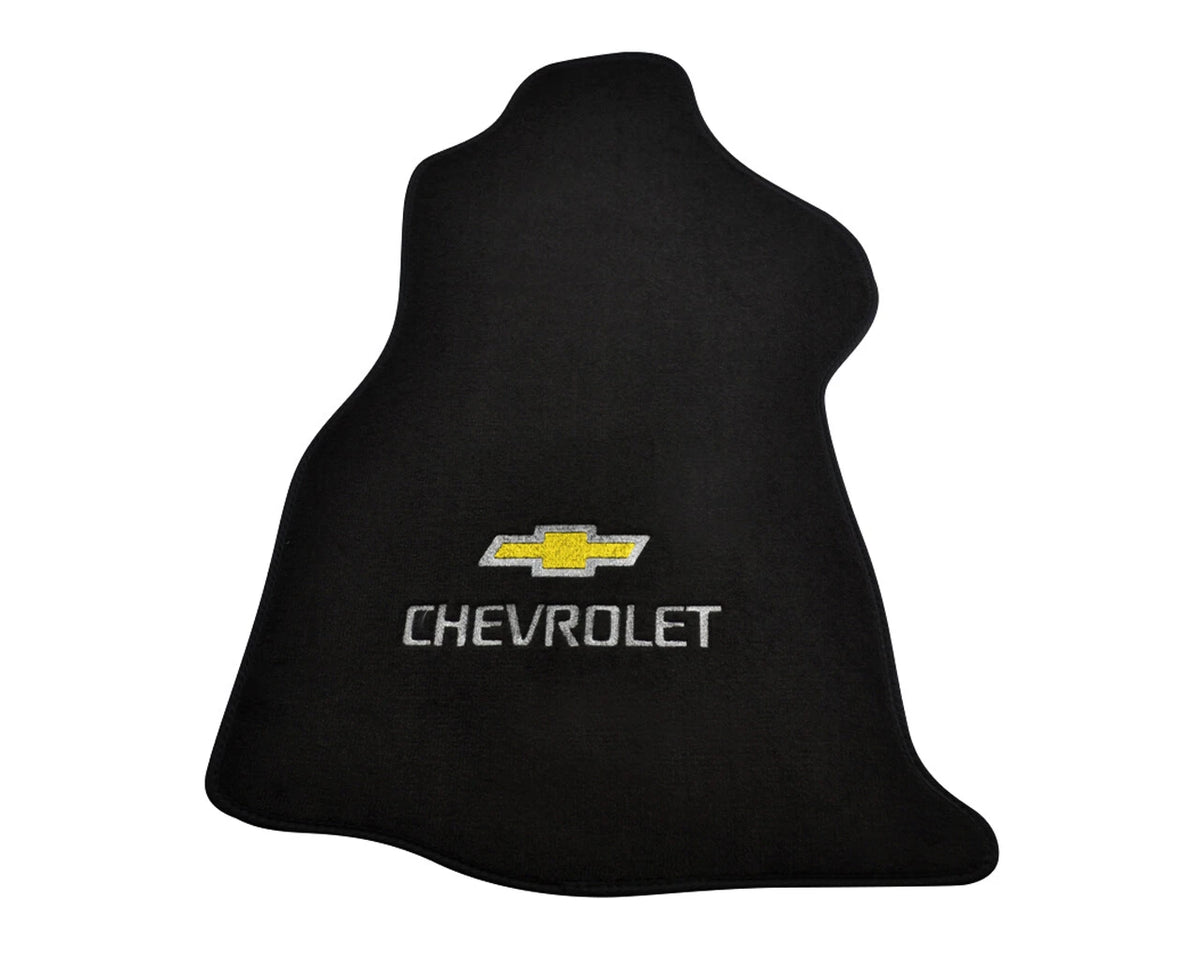 Chevrolet Equinox Floor Mats 2005-2009 Black Carpets with Emblem