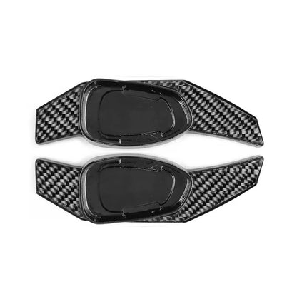 Black Steering Wheel Shift Paddle Extensions for Audi S3 S5 S6 RS3 RS4 RS6 RS7