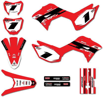 Full Custom Graphic Kit for Honda CRF 250 F (2019-2026) - TOKYO Style Decals