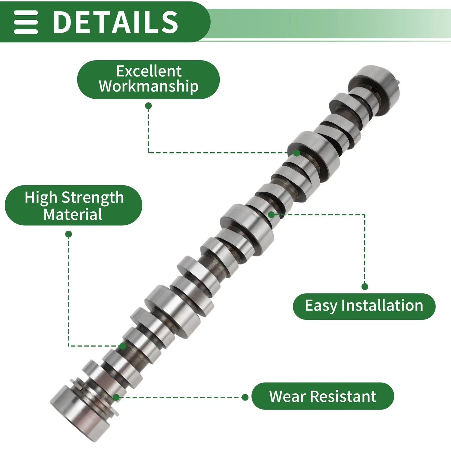 Center Camshaft for Chevrolet Silverado 2500 HD (2002-2018)