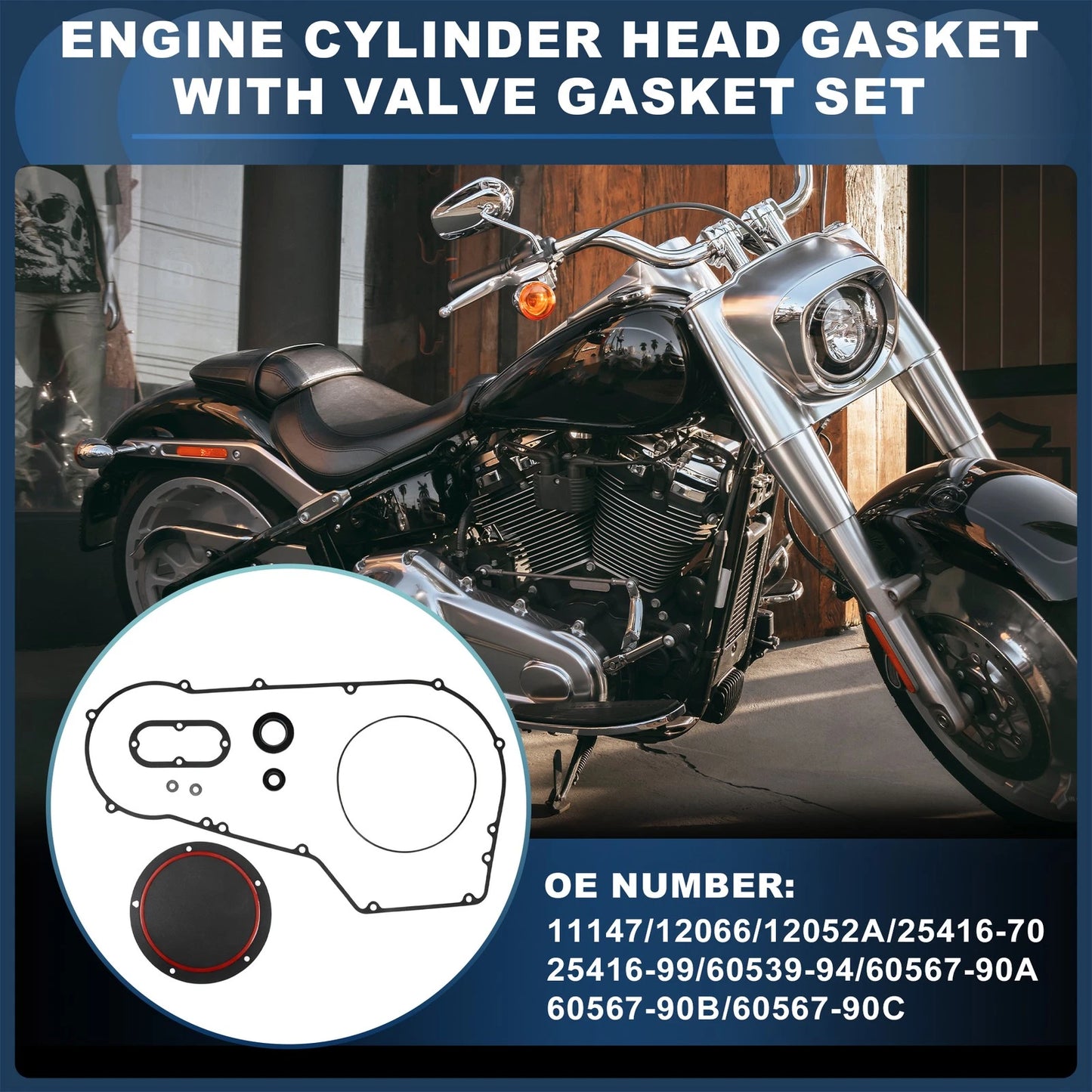 Primary Cover Gasket Kit for Harley Dyna (1999–2005)