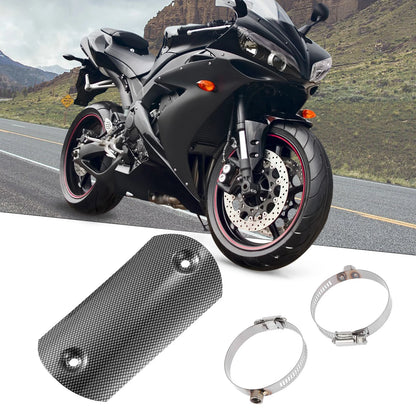 Universal Exhaust Muffler Pipe Protector 5.63'' Black for Motorcycle ATV