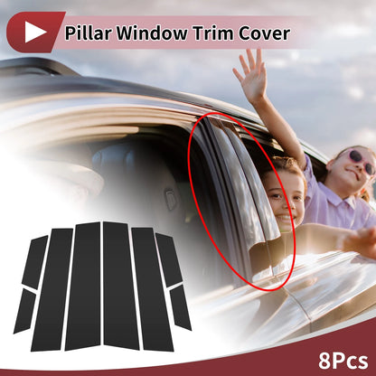 8 Pcs Car Door Pillar Window Trim for Honda HR-V (2022)