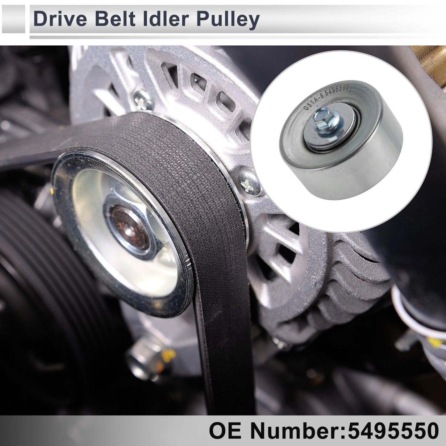Drive Belt Idler Pulley for Buick Enclave 3.6L (2009–2013)