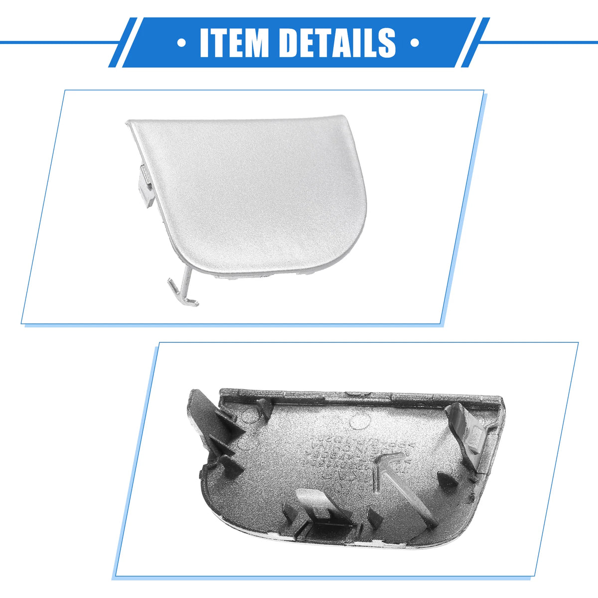 Front Right Bumper Tow Hook Cover for Toyota Prius XW30 (2012-2015) Silver