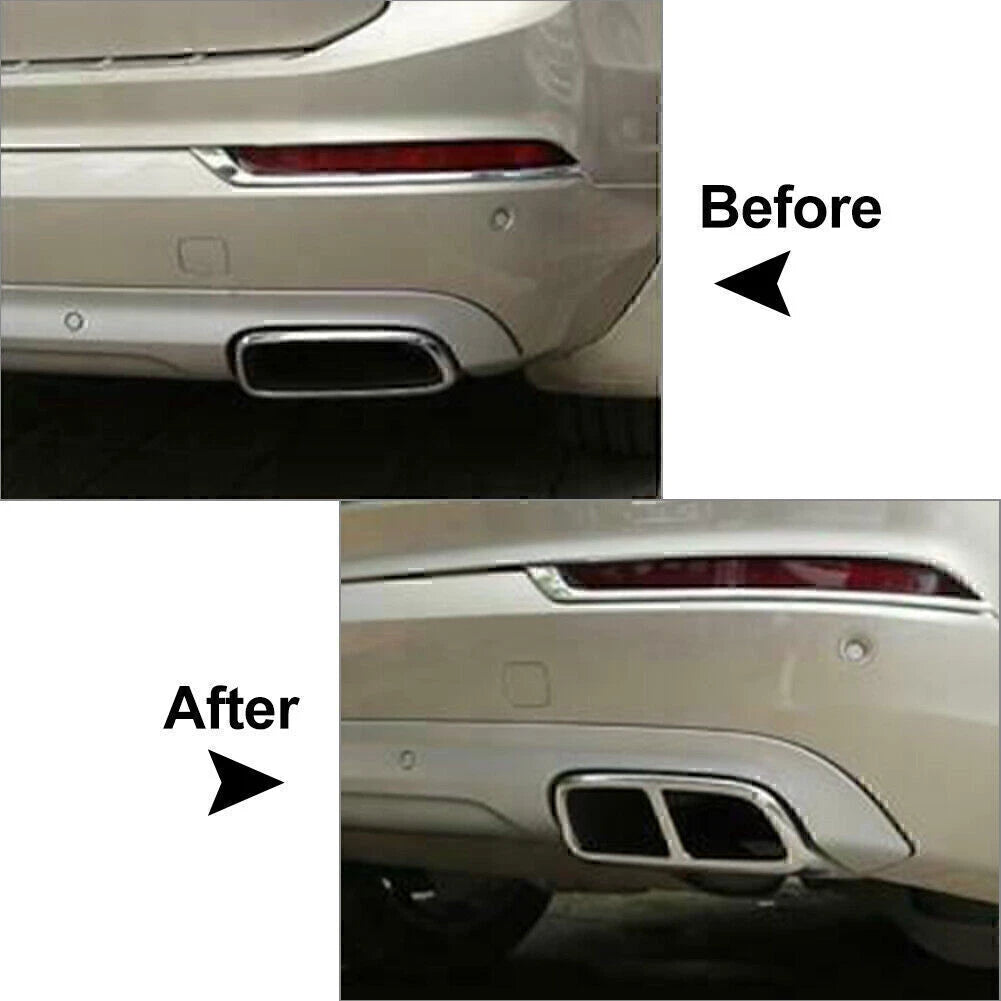 Stainless Steel Exhaust Muffler Tail Pipe Cover for Volvo XC90 (2015-2019)