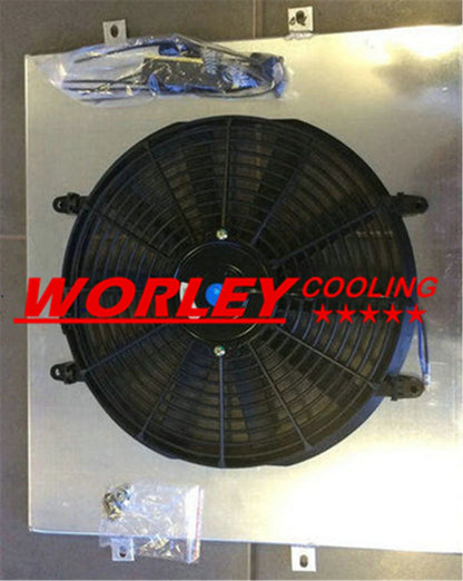 44mm Radiator + Shroud + Hose for Hilux Surf KZN130 1KZ-TE (1993-1995)