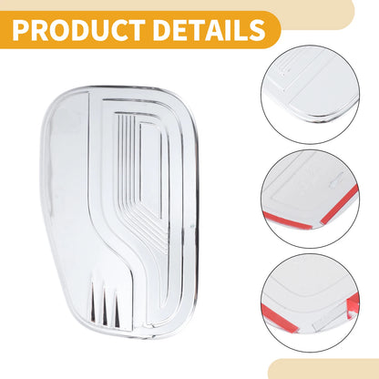 Fuel Tank Door Cap for Ford Ranger 2023-2025 Gas Tank Flap Chrome Silver Tone