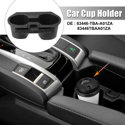 Cup Holder for Honda Civic (2016-2018) - Front Central Console Black
