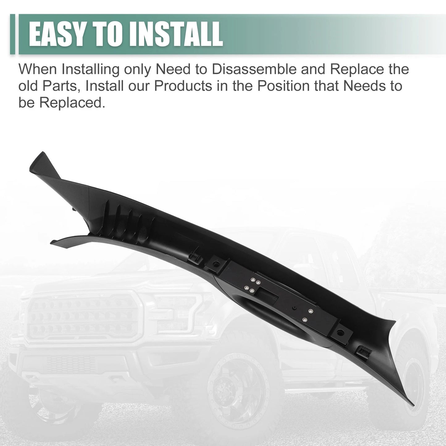 Left Driver Side Interior Trim Handle for Ford F150 (2006-2008) Black