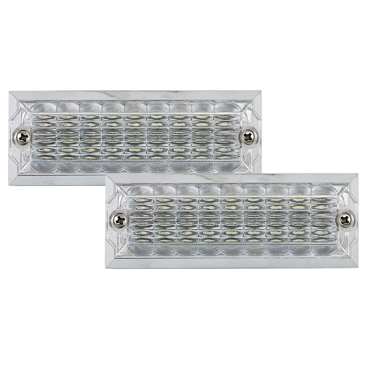 12V White LED Side Marker Turn Signal Lights for Universal
