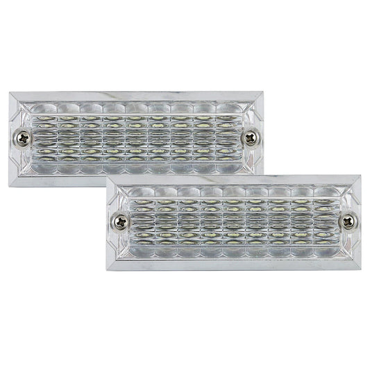 12V White LED Side Marker Turn Signal Lights for Universal