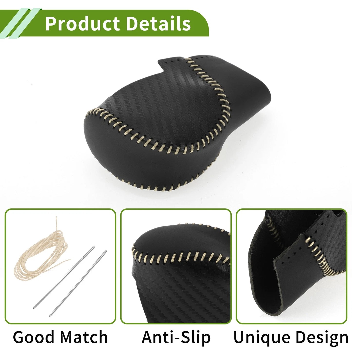Black Carbon Fiber Gear Shift Knob Cover for Honda Civic (2022-2024)