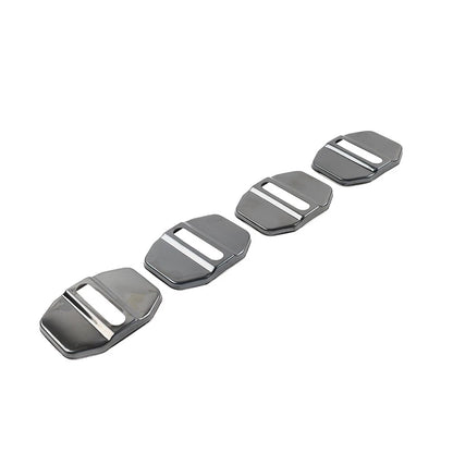 4 x Black Car Door Lock Protective Covers for BMW F40 F45 G20, Benz C-Class, Maserati