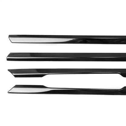 8 x Window Strip Moulding Seals for BMW 3 Series F30 (2013-2018) Chrome Black