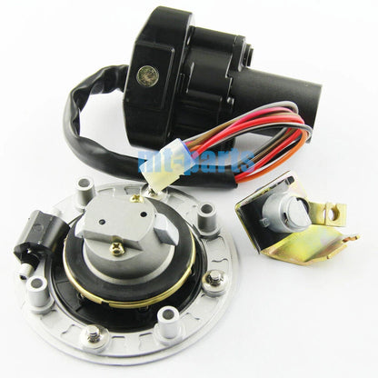 Ignition Key Switch & Fuel Tank Cap Set for Suzuki GSX1300R Hayabusa (2001-2007)