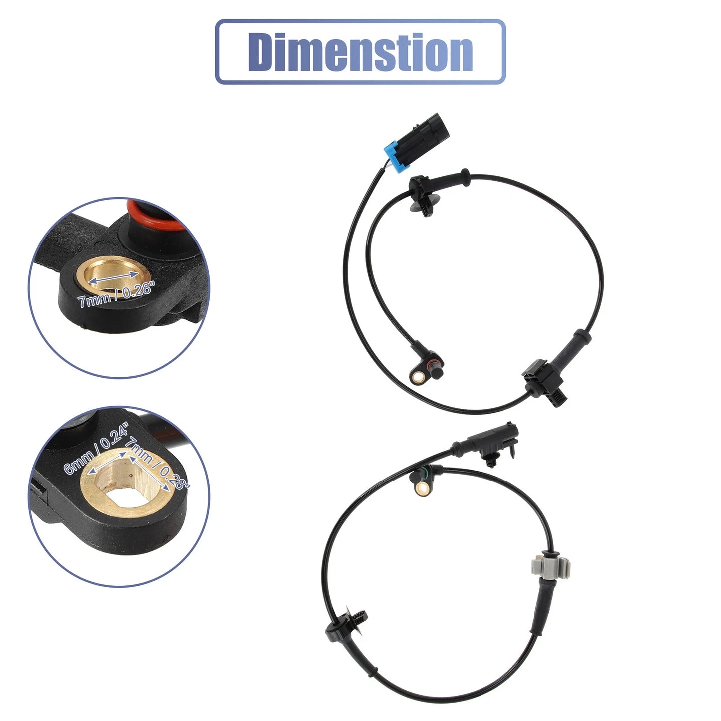 4 x ABS Wheel Speed Sensor Front Rear for GMC Sierra 1500 (2007-2013)