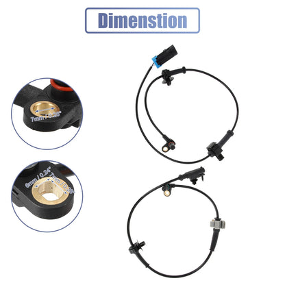 4 x ABS Wheel Speed Sensor Front Rear for GMC Sierra 1500 (2007-2013)