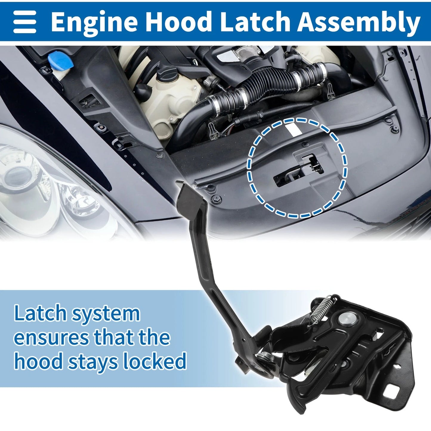 1 x Hood Latch Assembly for Chevrolet Cobalt (2005 - 2010)