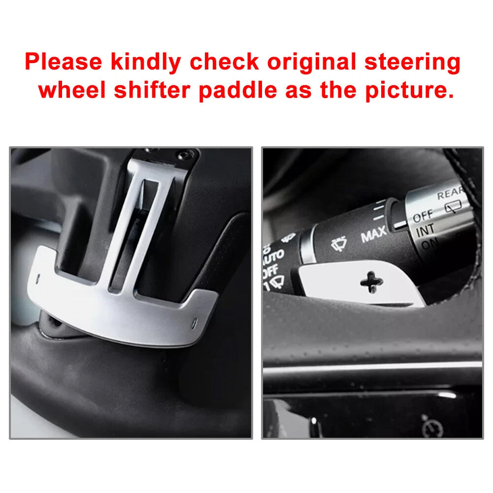 Red Steering Wheel Shift Paddle Extensions for Land Rover Range Rover, Jaguar