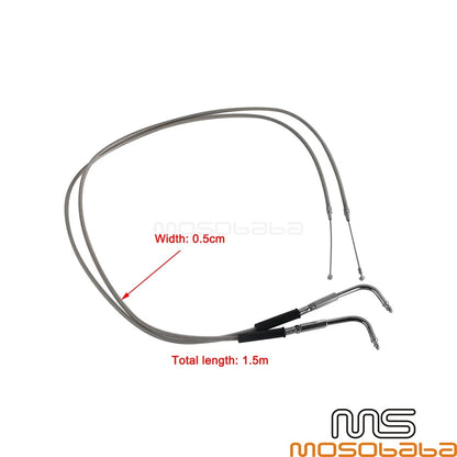 1.5m Throttle Oil Cable for Harley Sportster XL883 XL1200 (1996-2015)