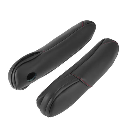 Black Front Seat Armrest Cover  Red Line for Honda CRV (2010-2011)