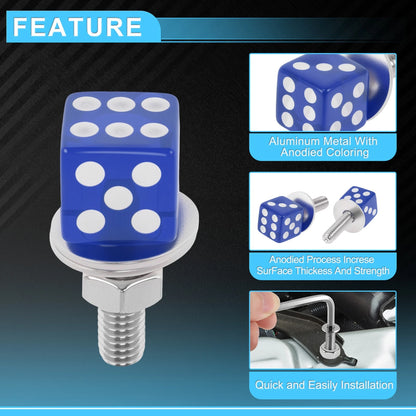License Plate Screws Cover / 3.45 cm 4 pcs / M6 for Universal Motorcycle