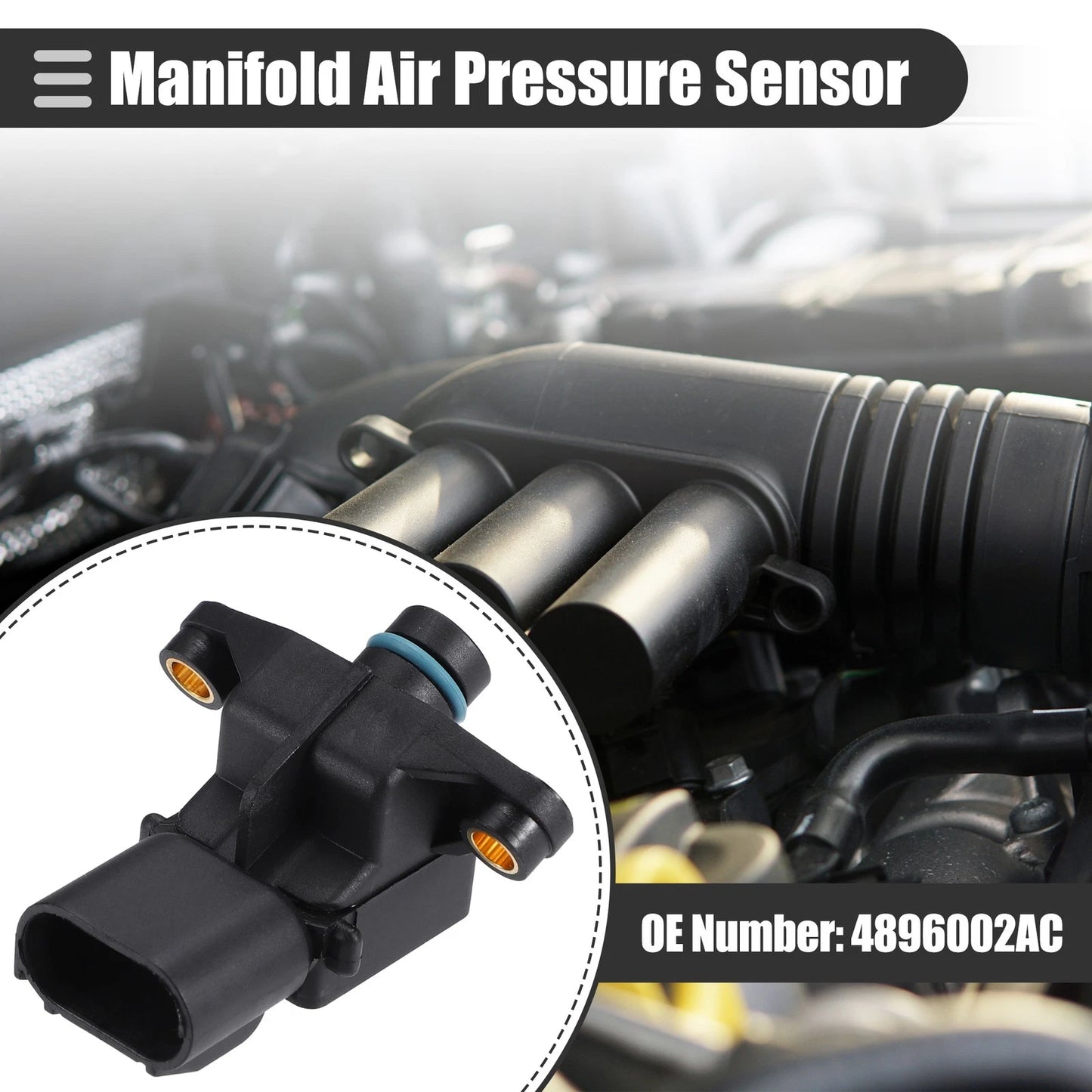 MAP Manifold Air Pressure Sensor for Chrysler Pacifica (2004-2006)