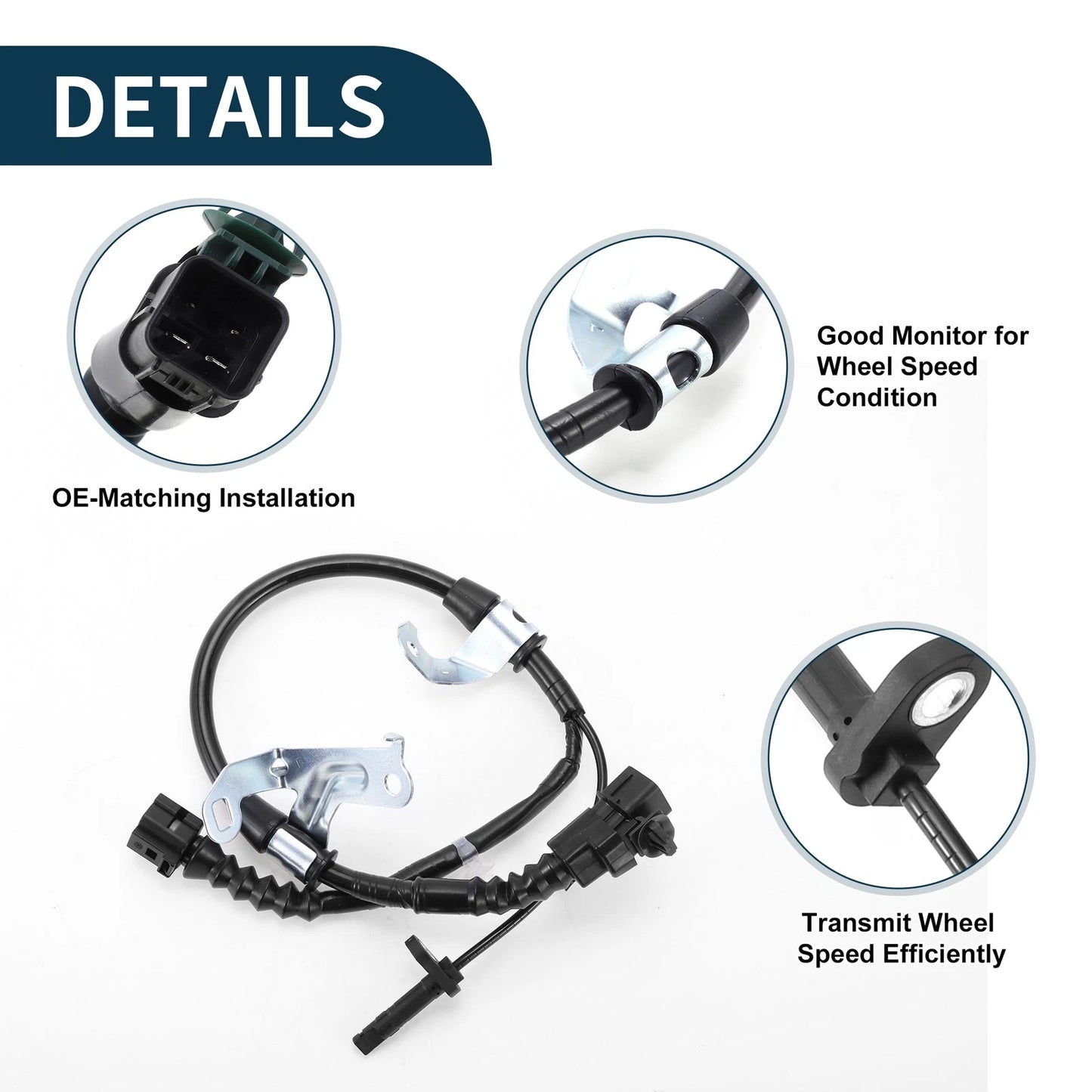 Rear Left ABS Wheel Speed Sensor for Honda Civic (2016-2022)