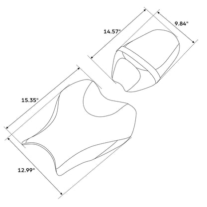 Driver & Passenger Seats for Suzuki GSXR1000 GSXR 1000 (2009-2016)