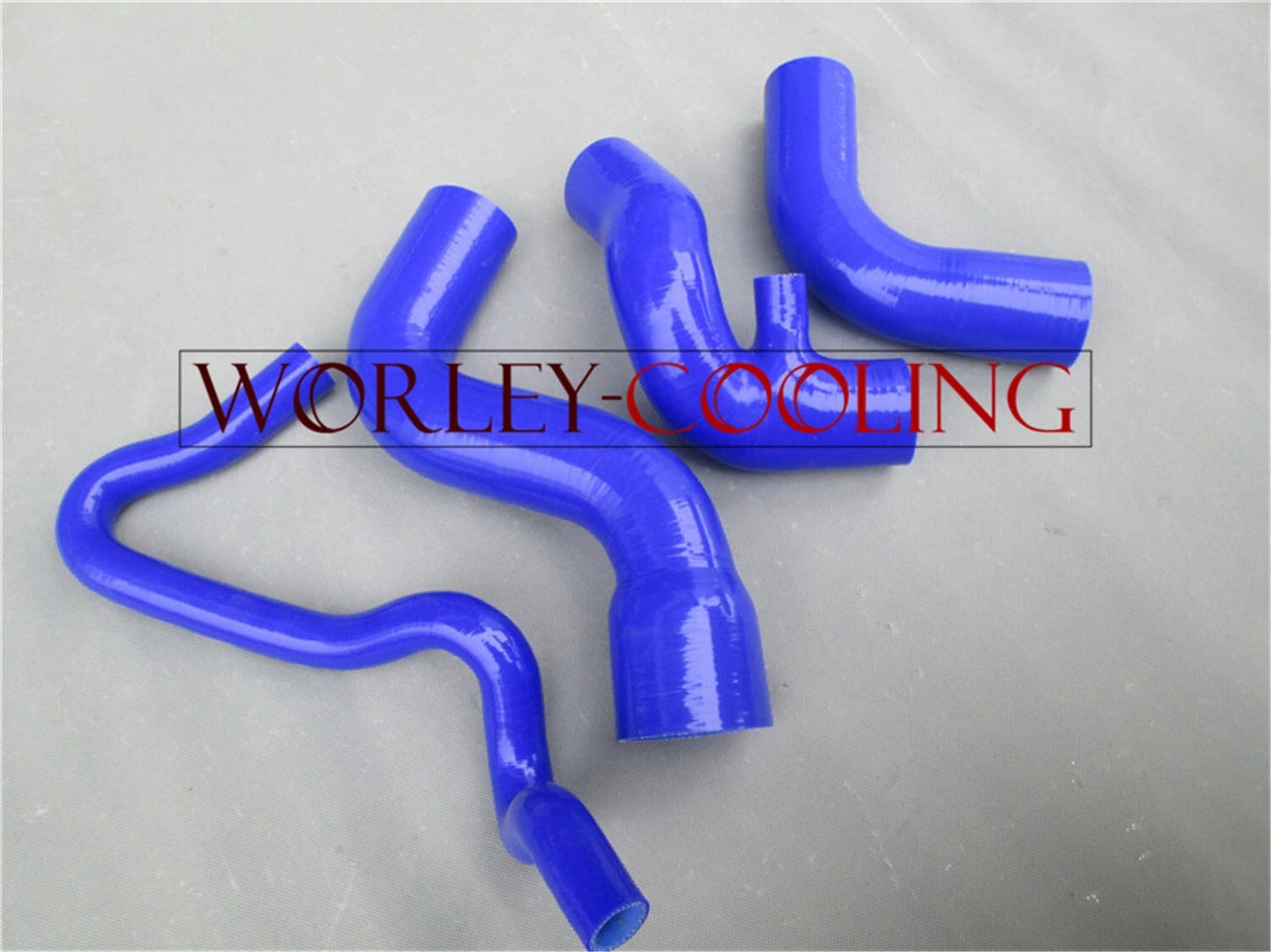 Turbo Hose Kit for Audi A4 1.8T B5 (1995-1997) - QLD Blue Silicone 2 x