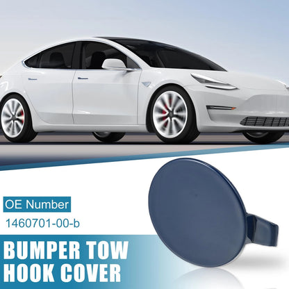 Blue Front Bumper Tow Hook Cover for Tesla Model 3 (2017-2021)