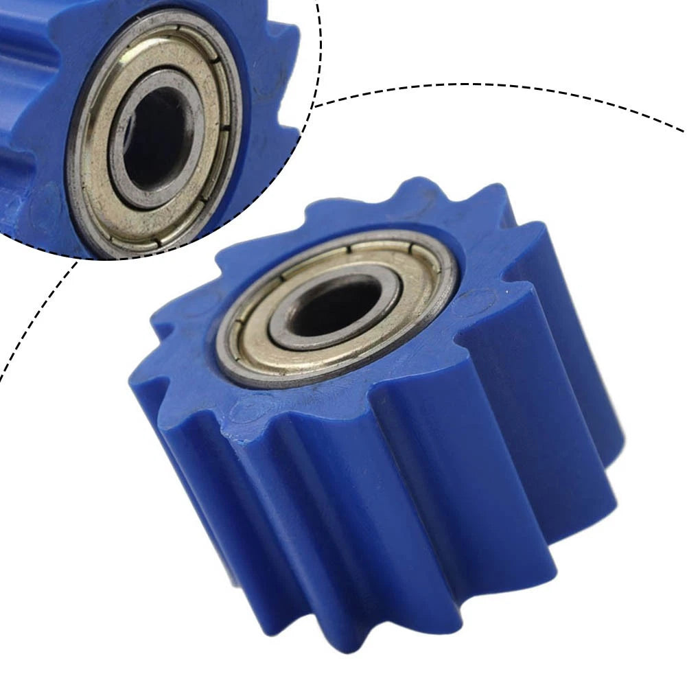 8MM Chain Roller Blue Pulley Tensioner Wheel for Bike ATV Go-Kart