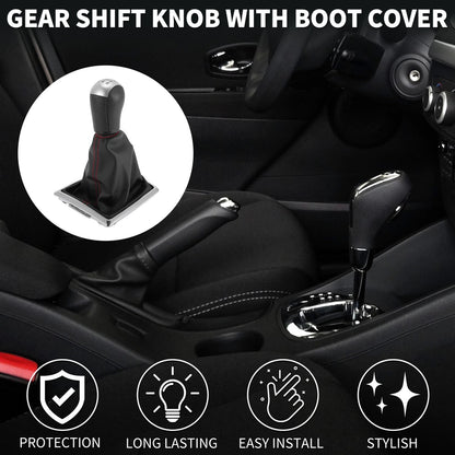 5 Speed Manual Gear Shifter Knob & Cover for Ford Focus MK2 (2004-2008)