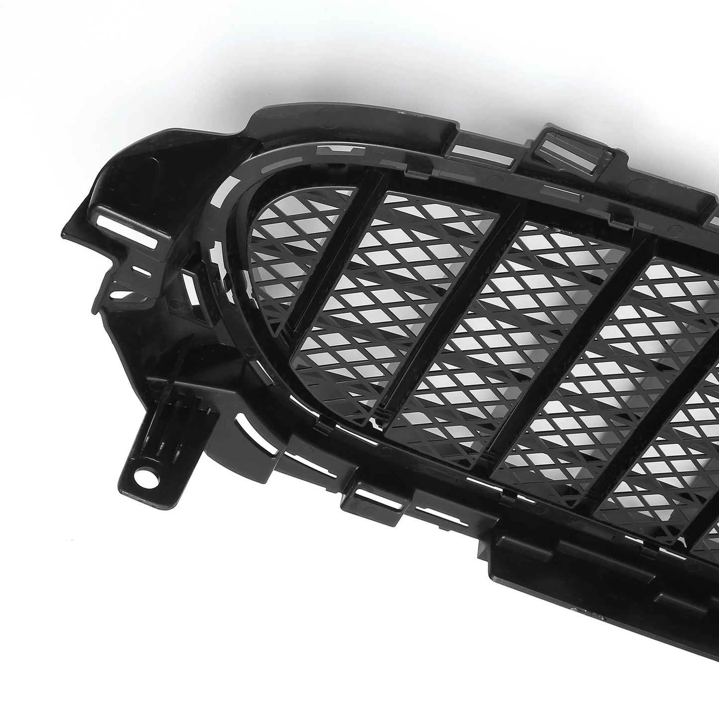 Front Upper Bumper Grille for Mercedes E200 AMG Body Styling Black (2017-2023)