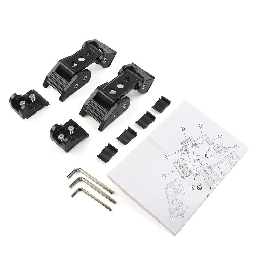 Black Engine Lock Hood Latches  For Jeep Wrangler JK (2007-2017)