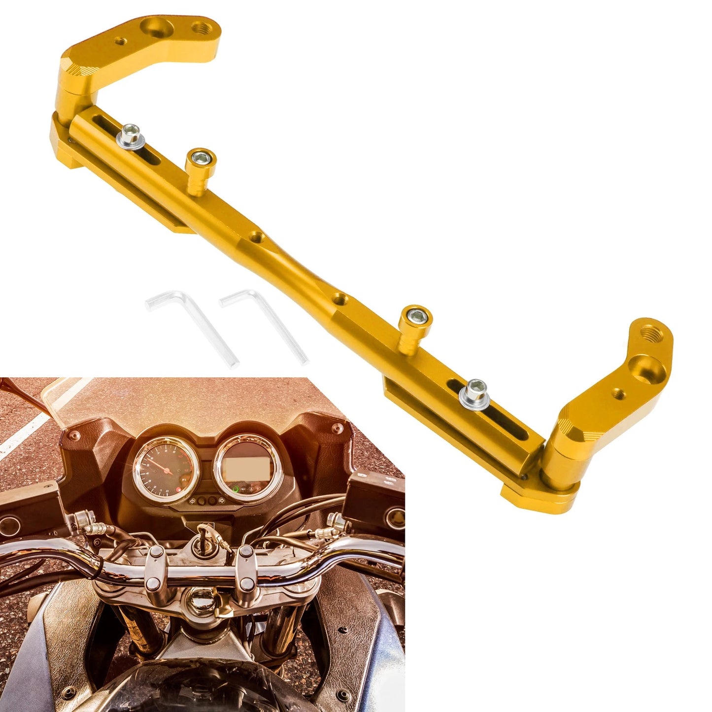 Bracket 320mm Center Hole Balance Handle Bar Extender for Motorcycle