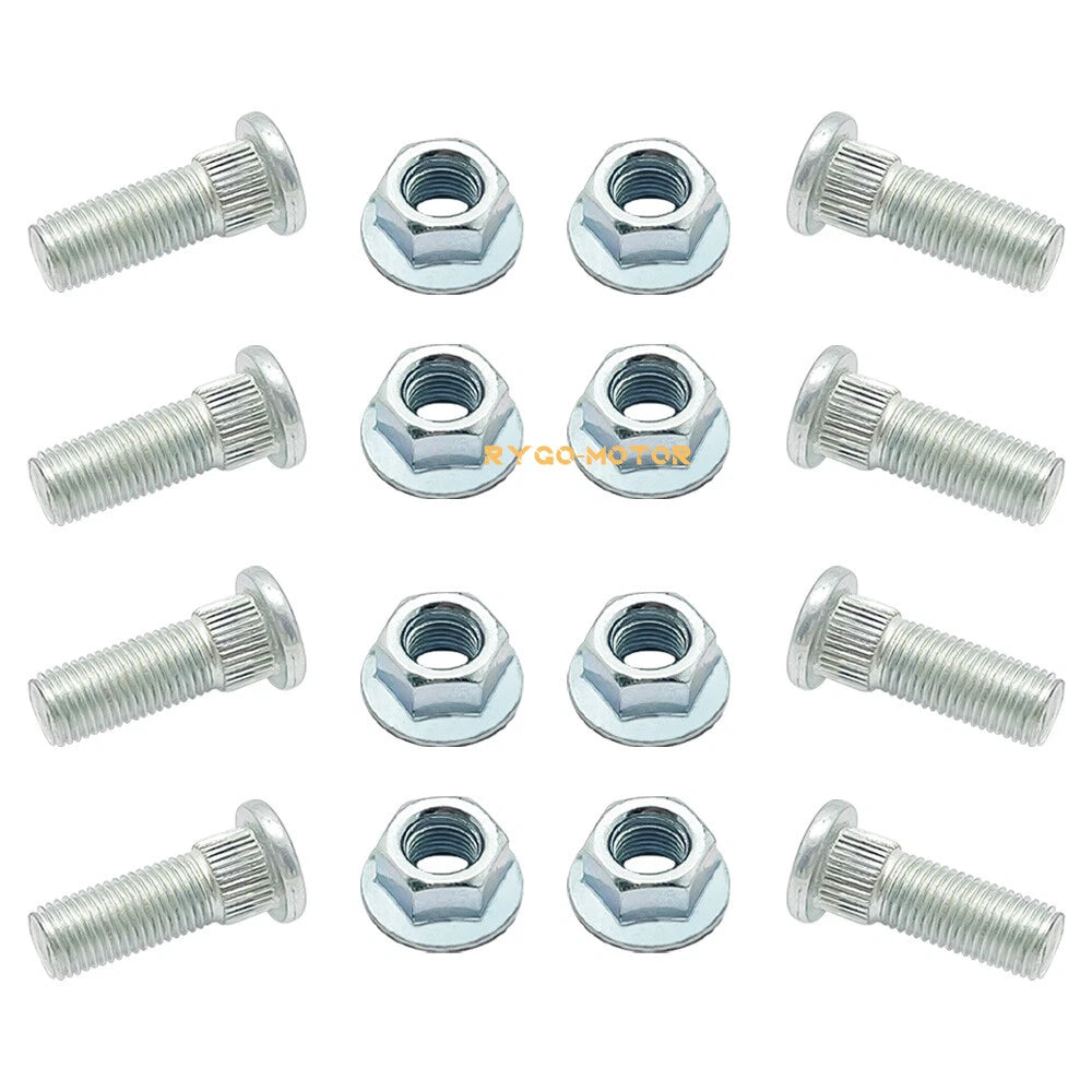 Front Wheel Studs & Nut for Polaris Magnum ATP Predator 330 500 Outlaw 450 525