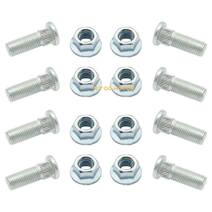 Front Wheel Studs & Nut for Polaris Magnum ATP Predator 330 500 Outlaw 450 525