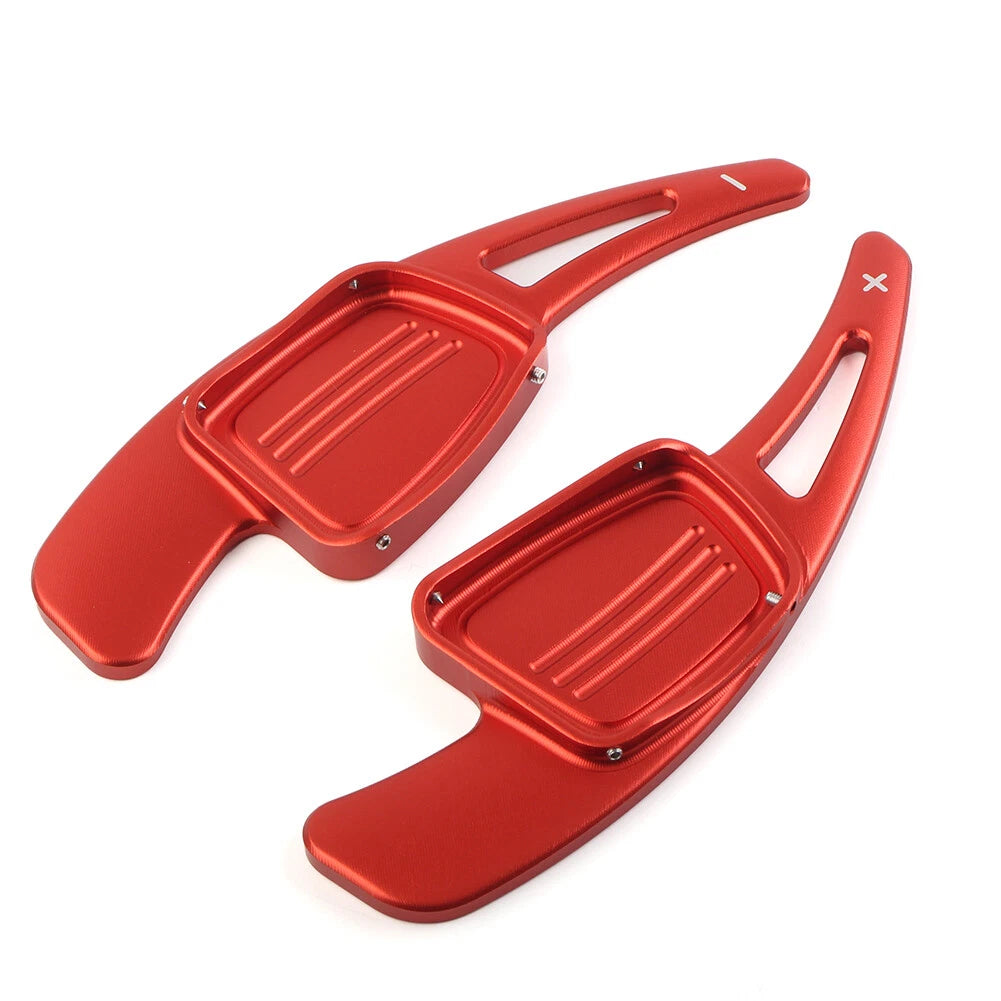 Red Steering Wheel Shift Paddle Shifter for Audi A3 A4 A5 S3 S4 Q2 Q5 Q7 TTS