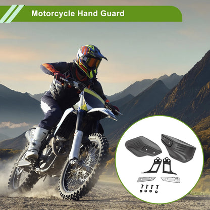 Set Universal Hand Guard for Motorcycles Knuckle Protector Dark Brown Plastic
