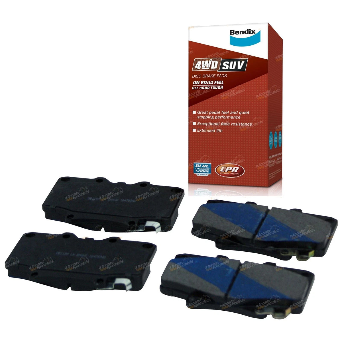 Front Dimpled Slotted Disc Rotor Brake Pads for Toyota 80 Series (1990–1998)