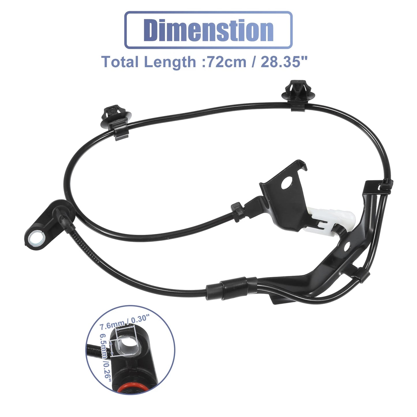 Rear Left ABS Sensor for Toyota Hilux VIII Pickup (2015-2022)