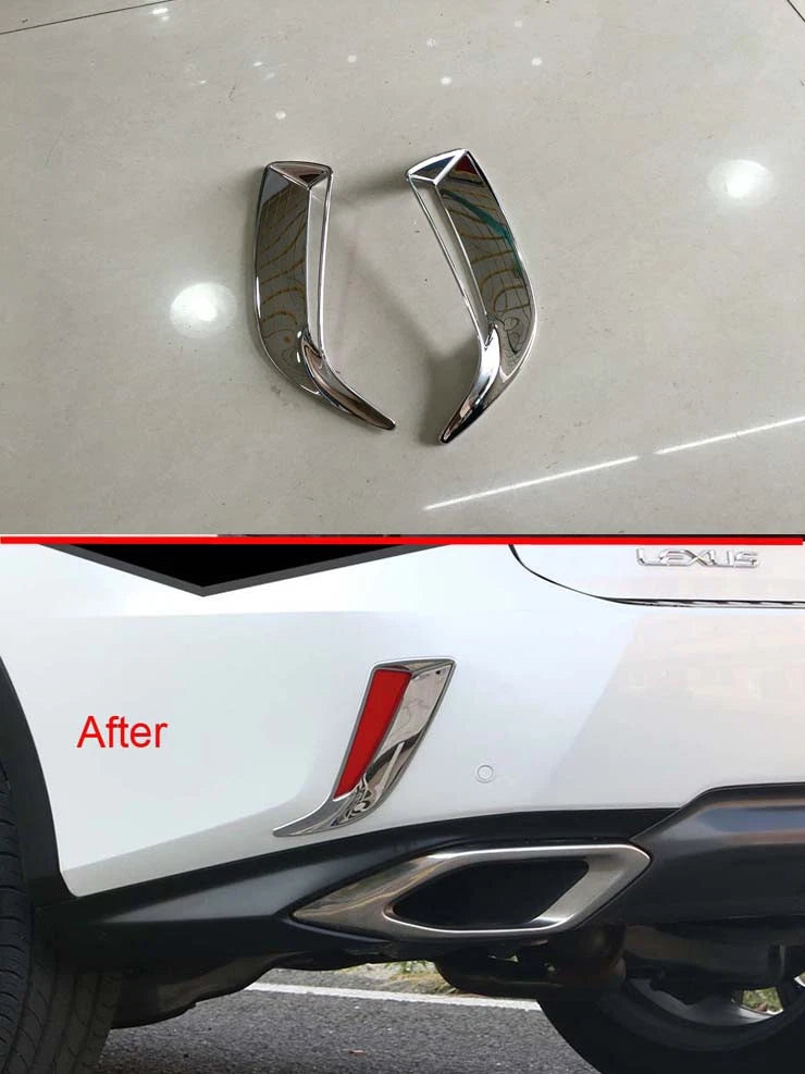 Chrome Rear Fog Light Cover Trim for Lexus RX270 RX450h RX350 (2016-2019)