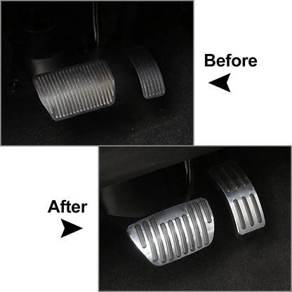 Stainless Steel Brake Gas Pedal Pad Covers for Haval H6 Big Dog (2021-2022)