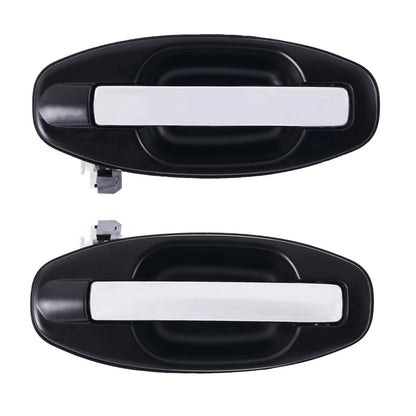 2 x Door Handle Outer Chrome REAR LEFT+RIGHT for Hyundai Santa Fe (2000–2005)