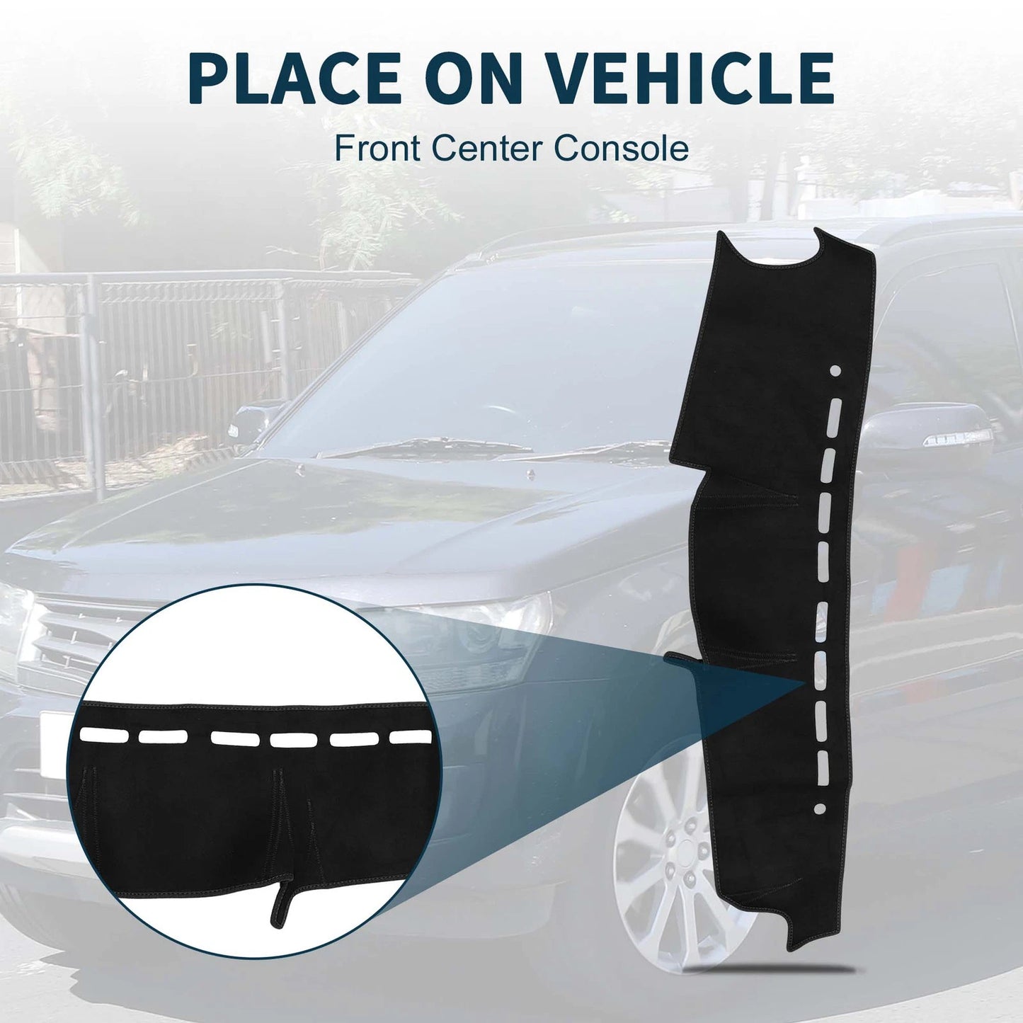 Dashboard Cover Mat for Suzuki Jimny JB64 JB74 (2018-2024) Black